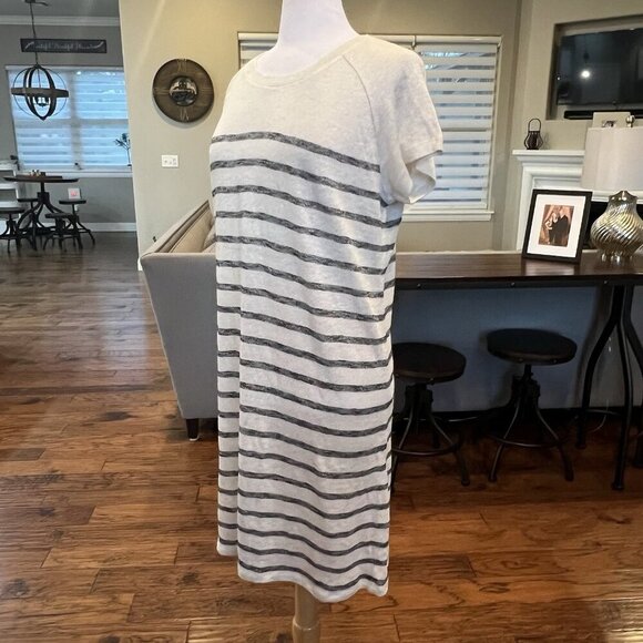 NWT $140 Comptoir Des Cotonners Linen Cotton Dress Size US Large FR XL EU XL - Picture 5 of 16